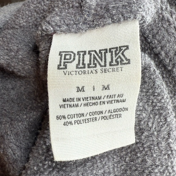 PINK Victoria’s Secret Gray and Purple Zip-Up Hoodie - Picture 6 of 6